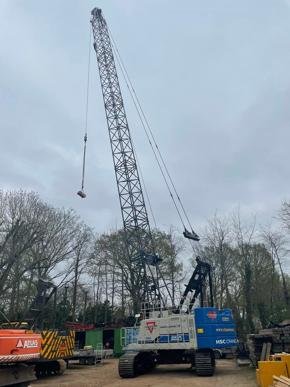 80 ton rupshijskraan aan het werk